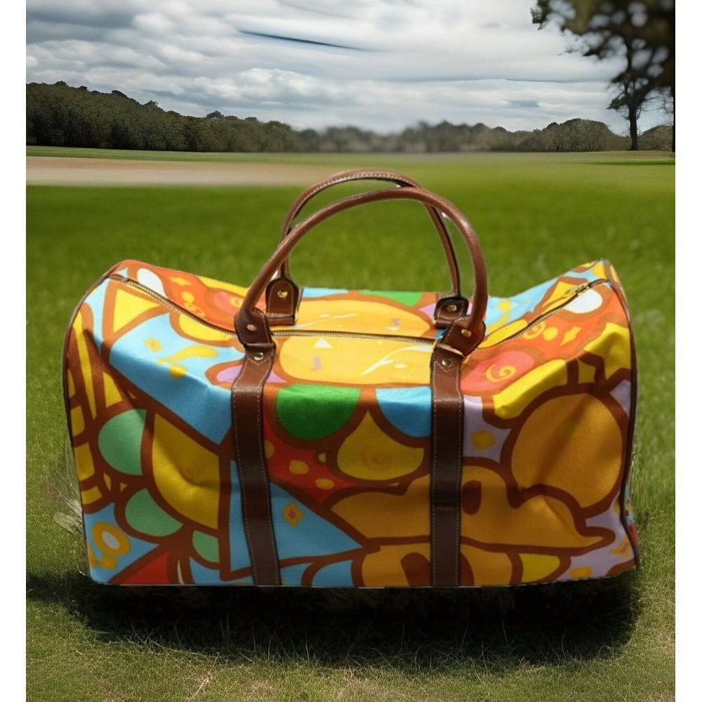 Mid Century Modern DUFFLE BAG Colorblock‎ Cool!  New